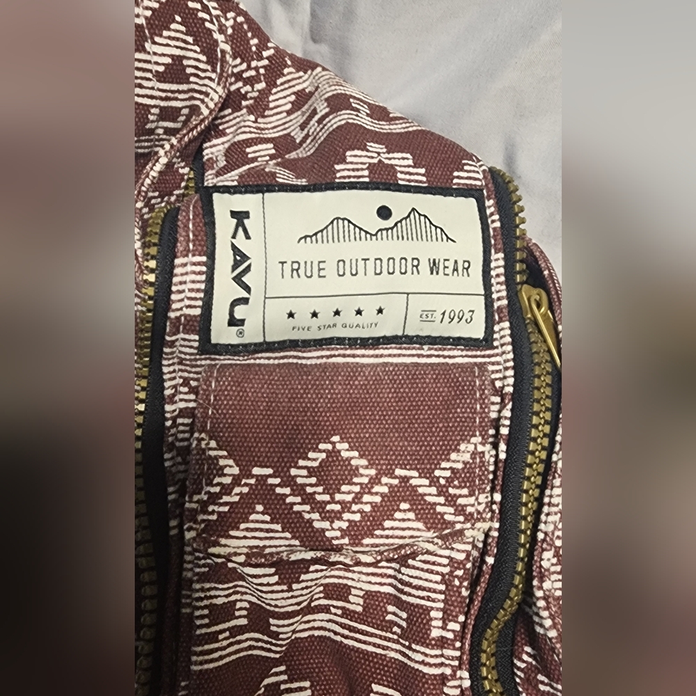 KAVU Red Patterned Bag